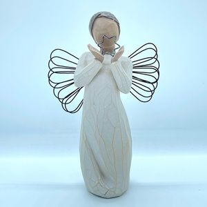 Willow Tree “Bright Star” Angel Resin Figurine, 5.5”H,  EUC